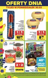 Gazetka promocyjna Carrefour - Gazetka Weekend okazji już od środy! - Gazetka - ważna od 04.04 do 04.04.2026 - strona 2 - produkty: Masło klarowane, Ser, Kukurydza konserwowa, Kiełbasa podwawelska, Wawel, Morliny, Klocki, POLMLEK, Masło, Kiełbasa, Groszek, Kukurydza