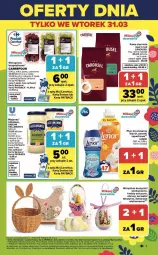 Gazetka promocyjna Carrefour - Gazetka Weekend okazji już od środy! - Gazetka - ważna od 04.04 do 04.04.2026 - strona 3 - produkty: Majonez, Ser, Gin, Gra, Kawa ziarnista, Kawa, Kosz, Serwetki, Babuni, Płyn do płukania, Winogrona, Winogrona bezpestkowe, Wino, Obrus, Lenor
