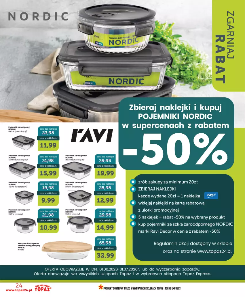 Gazetka promocyjna Topaz - Gazetka - ważna 18.06 do 24.06.2026 - strona 24 - produkty: Klej, Pojemnik, Por, Top