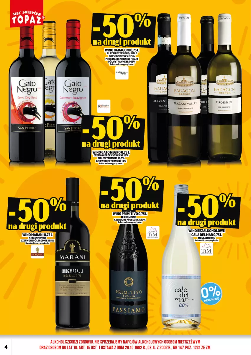 Gazetka promocyjna Topaz - Gazetka - ważna 01.08 do 16.08.2026 - strona 6 - produkty: Wino