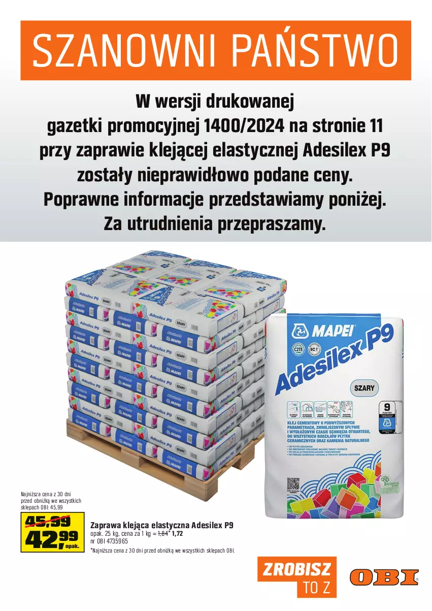 Gazetka promocyjna Obi - Gazetka OBI - ważna 11.09 do 01.10.2024 - strona 17 - produkty: Klej