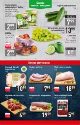 Gazetka promocyjna Stokrotka - Market - Gazetka - ważna od 16.03 do 16.03.2022 - strona 3 - produkty: Kurczak, Polędwiczka wieprzowa, Tatar wołowy, Filet z piersi indyka, Sałat, Winogrona, Limonka, Wino, Jabłka