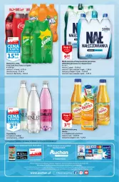 Gazetka promocyjna Auchan - przeNISKIE CENY Prze SŁONECZNE oferty Supermarkety - Gazetka - ważna od 06.07 do 06.07.2022 - strona 8 - produkty: Sok pomarańczowy, Nałęczowianka, Sok, Gin, Coca-Cola, Fanta, Woda mineralna, Woda, Sprite, Napój, Hortex, Fa