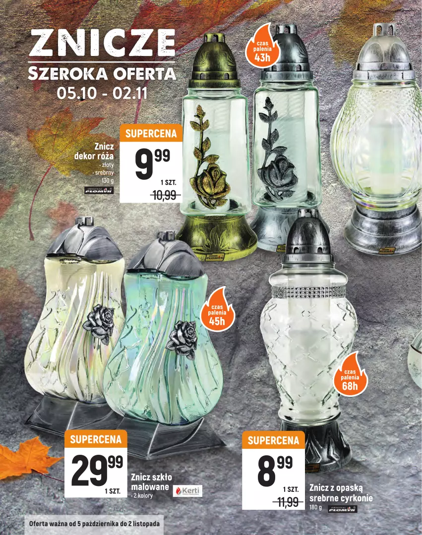 Gazetka promocyjna Intermarche - Wszystkich świętych Znicze - ważna 05.10 do 02.11.2021 - strona 6 - produkty: Róża, Znicz