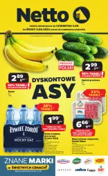Gazetka promocyjna Netto - Artykuły spożywcze - Gazetka - ważna od 09.08 do 09.08.2023 - strona 1 - produkty: Mięso mielone, Ogórek, LANA, Woda, Grunt, Mięso