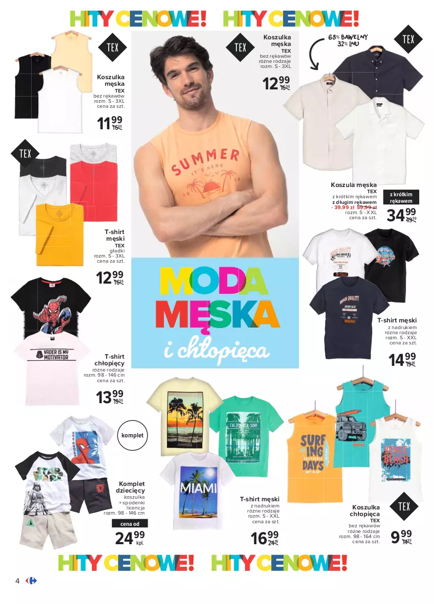 Gazetka promocyjna Carrefour - Gazetka Hity cenowe - ważna 05.07 do 17.07.2021 - strona 4 - produkty: Dzieci, Kosz, Koszula, Koszulka, Moda, T-shirt