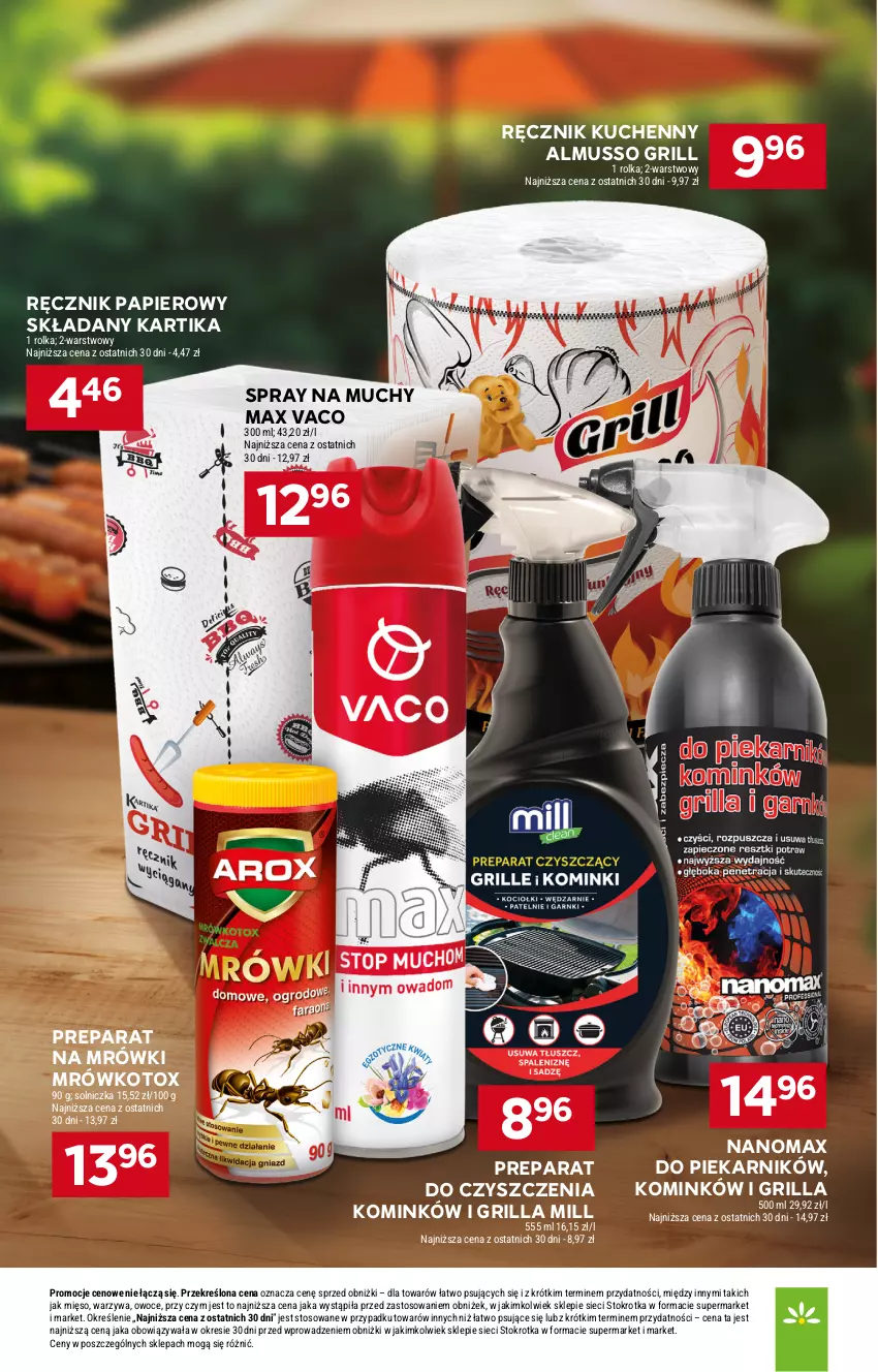 Gazetka promocyjna Stokrotka - Express - ważna 11.06 do 17.06.2026 - strona 33 - produkty: Grill, Mięso, Mus, Nanomax, Owoce, Papier, Piekarnik, Preparat do czyszczenia, Ręcznik, Ręcznik kuchenny, Solniczka, Warzywa