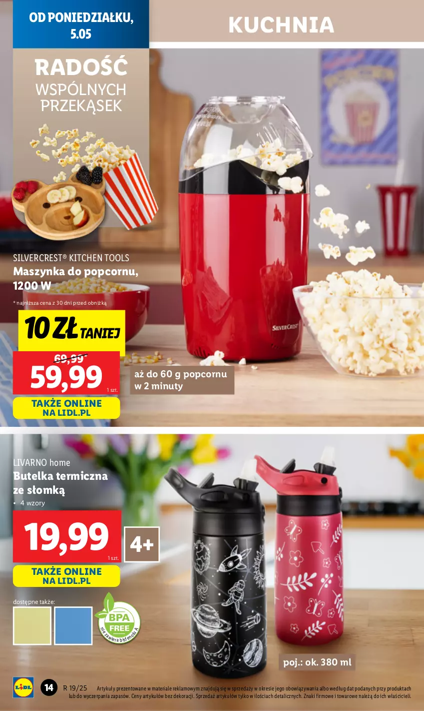 Gazetka promocyjna Lidl - GAZETKA - ważna 05.05 do 10.05.2025 - strona 16 - produkty: Ivar, Kuchnia, Maszynka, Nuty, Popcorn, Silvercrest, Szynka