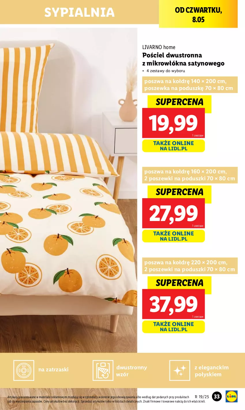 Gazetka promocyjna Lidl - GAZETKA - ważna 05.05 do 10.05.2025 - strona 37 - produkty: Ivar, Pościel, Pościel dwustronna, Poszewka, Sypialnia