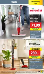 Gazetka promocyjna Lidl - GAZETKA - Gazetka - ważna od 10.05 do 10.05.2025 - strona 49 - produkty: Mop, Mop parowy, Pojemnik, Vileda, Dywan