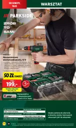 Gazetka promocyjna Lidl - GAZETKA - Gazetka - ważna od 10.05 do 10.05.2025 - strona 54 - produkty: Parkside, Ser, Noż, Akumulatorowa wiertarkowkrętark, Wiertarkowkrętarka, Warka, Tarka, Wkręt, Taśma miernicza, Wkrętarka, Akumulator