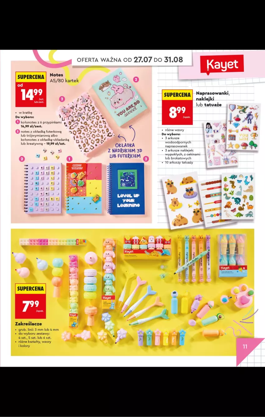 Gazetka promocyjna Biedronka - Gazetka - ważna 20.07 do 31.08.2026 - strona 11 - produkty: Klej, Por