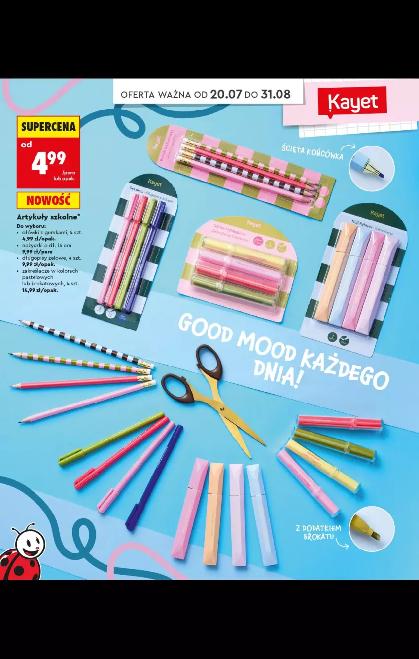 Gazetka promocyjna Biedronka - Gazetka - ważna 20.07 do 31.08.2026 - strona 28 - produkty: Długopis