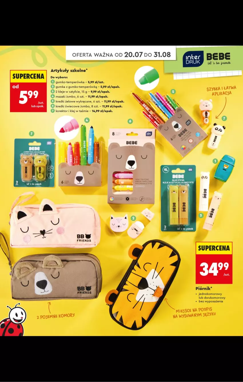 Gazetka promocyjna Biedronka - Gazetka - ważna 20.07 do 31.08.2026 - strona 30 - produkty: Klej