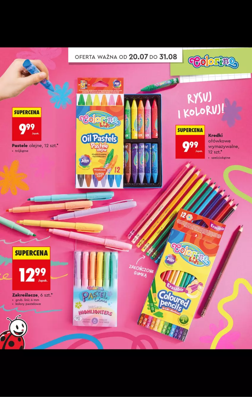 Gazetka promocyjna Biedronka - Gazetka - ważna 20.07 do 31.08.2026 - strona 32 - produkty: Olej, Pastele olejne