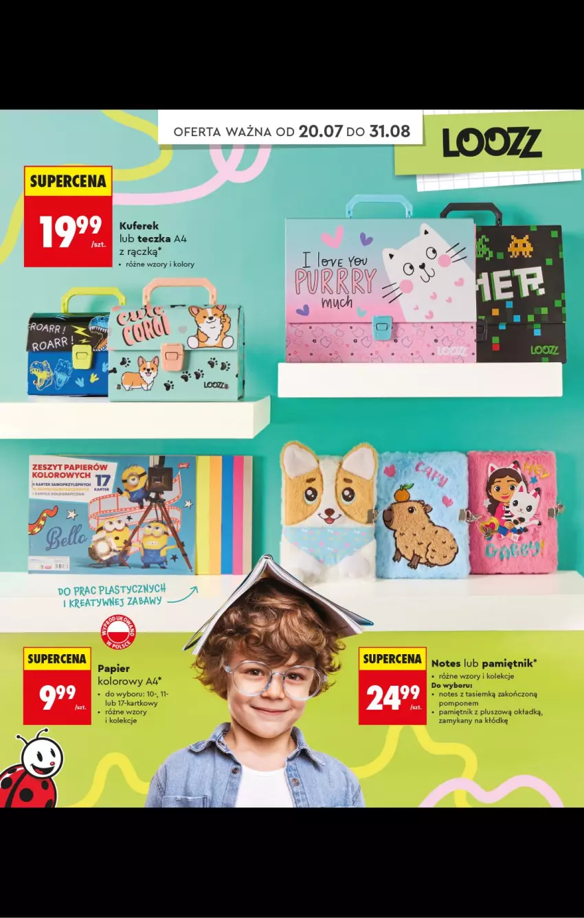 Gazetka promocyjna Biedronka - Gazetka - ważna 20.07 do 31.08.2026 - strona 36 - produkty: Mop, Pamiętnik, Papier