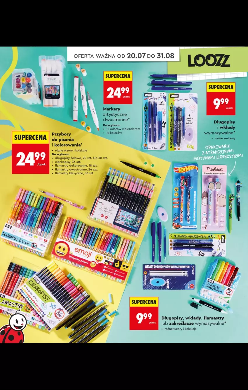 Gazetka promocyjna Biedronka - Gazetka - ważna 20.07 do 31.08.2026 - strona 38 - produkty: Blender, Długopis, Flamastry, Marker