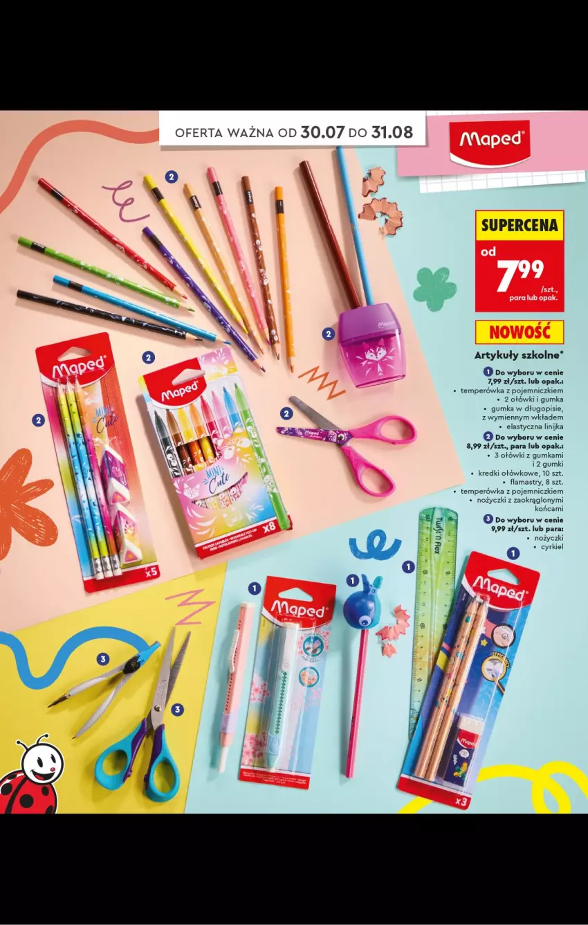 Gazetka promocyjna Biedronka - Gazetka - ważna 20.07 do 31.08.2026 - strona 52 - produkty: Długopis, Flamastry