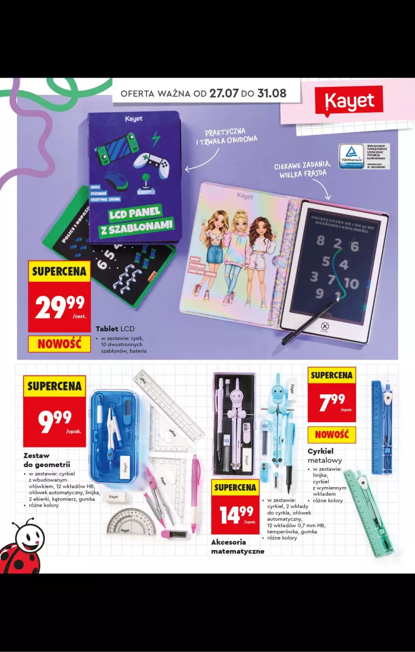 Gazetka promocyjna Biedronka - Gazetka - ważna 20.07 do 31.08.2026 - strona 8 - produkty: Bateria, Tablet