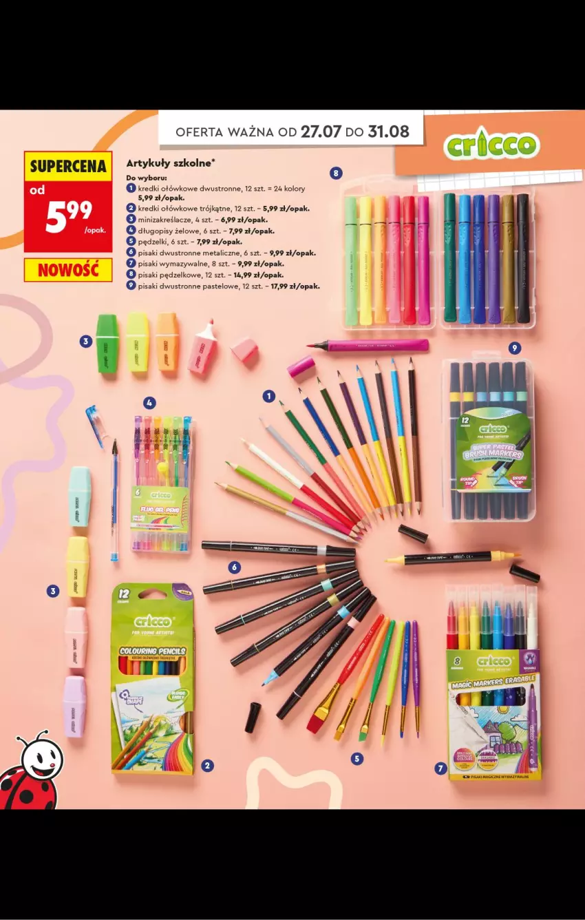 Gazetka promocyjna Biedronka - Gazetka - ważna 20.07 do 31.08.2026 - strona 80 - produkty: Długopis
