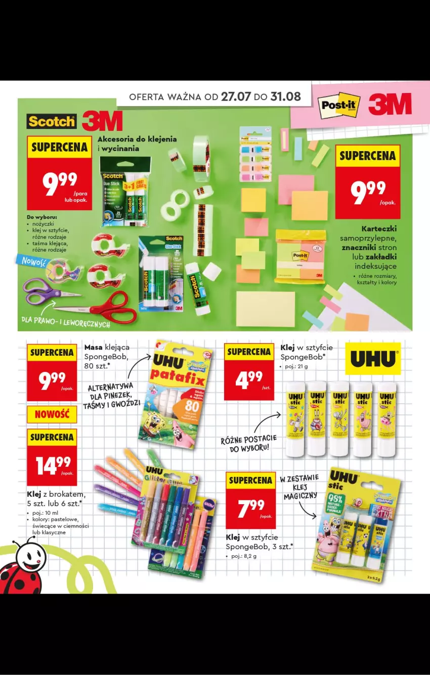 Gazetka promocyjna Biedronka - Gazetka - ważna 20.07 do 31.08.2026 - strona 86 - produkty: Klej, Mop, Noż, Nożyczki, UHU
