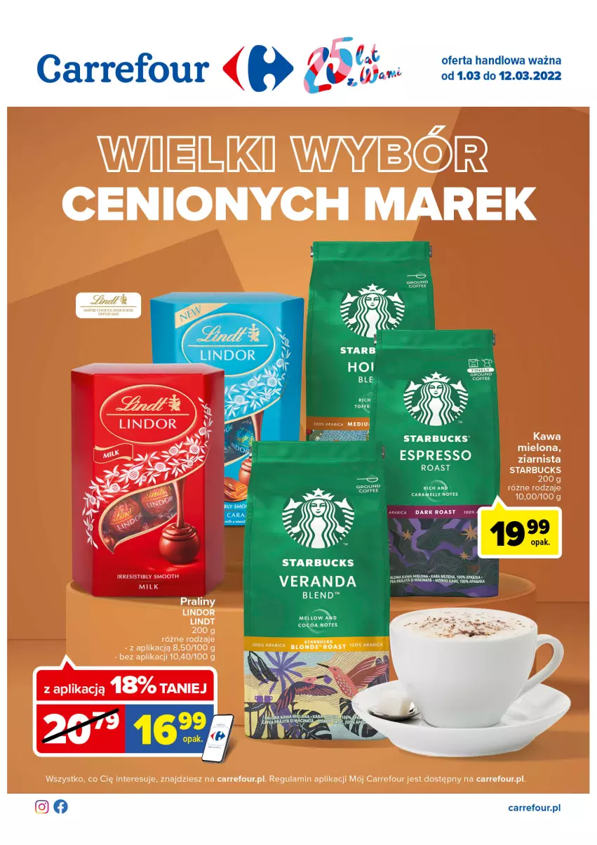 Gazetka promocyjna Carrefour - Gazetka Wielki wybór cenionych marek - ważna 01.03 do 12.03.2022 - strona 1