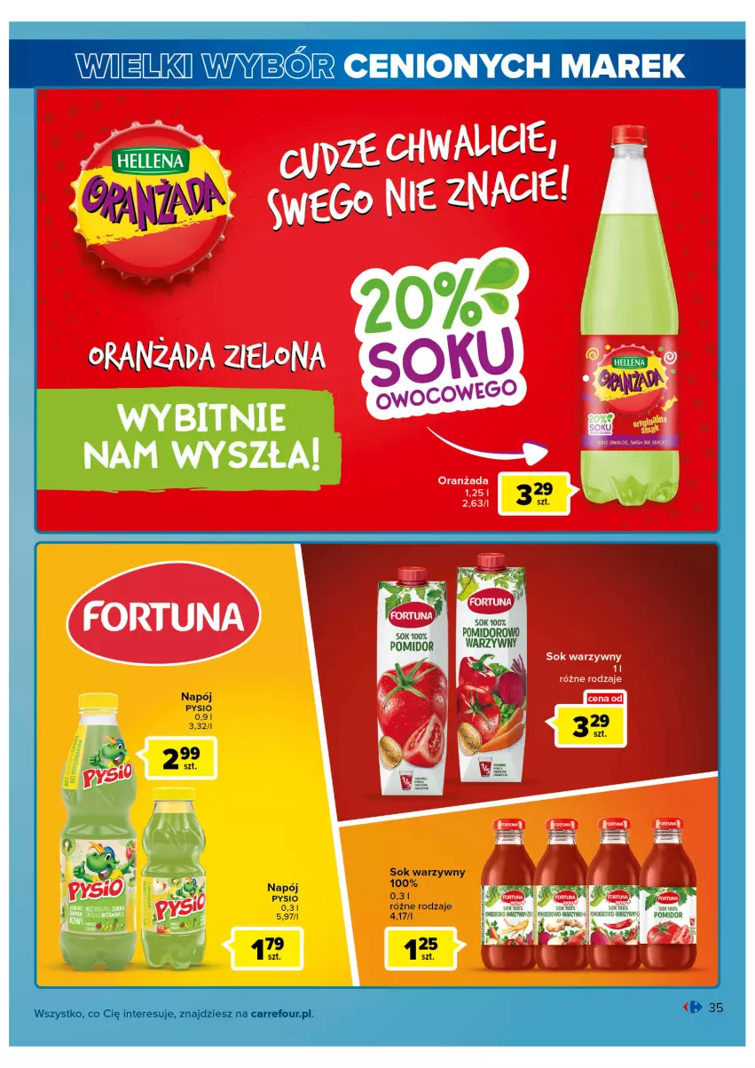 Gazetka promocyjna Carrefour - Gazetka Wielki wybór cenionych marek - ważna 01.03 do 12.03.2022 - strona 35 - produkty: Sok