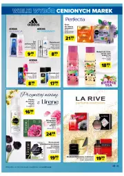 Gazetka promocyjna Carrefour - Gazetka Wielki wybór cenionych marek - Gazetka - ważna od 12.03 do 12.03.2022 - strona 45 - produkty: Woda perfumowana, Krem do twarzy, Ser, Rum, Mop, Gra, Tulipan, Dezodorant, Balsam do ciała, Perfum, Adidas, Perfecta, Serum, Mars, Lirene, Woda, Antyperspirant, Fa