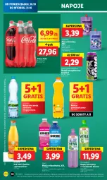 Gazetka promocyjna Lidl - GAZETKA - Gazetka - ważna od 31.10 do 31.10.2023 - strona 52 - produkty: Sok, Por, Mus, Gin, Gra, Napój energetyczny, Tropical, Kawa, Coca-Cola, Napoje, LANA, Oshee, Woda, Napój, Nektar, Magnez, Fa