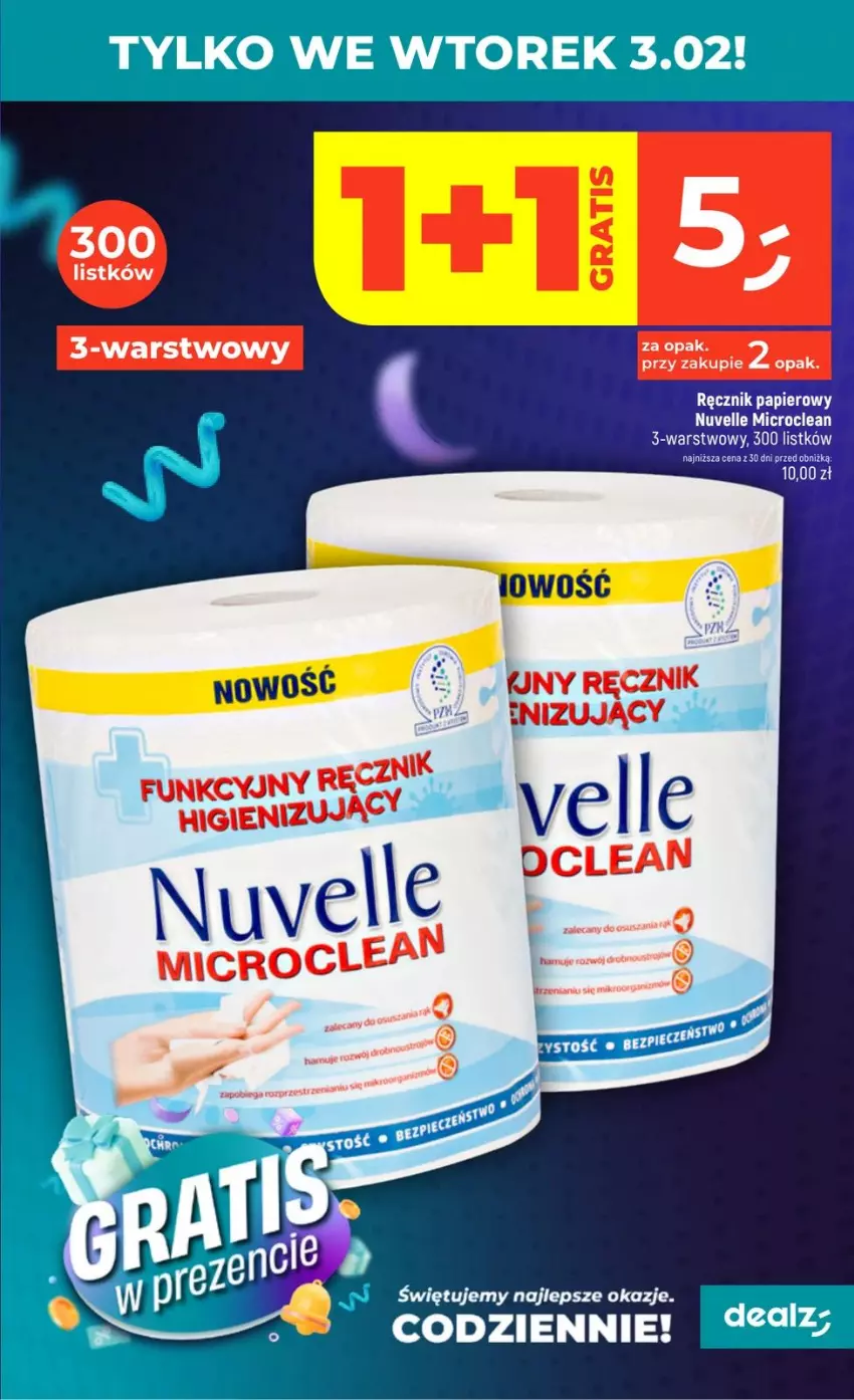 Gazetka promocyjna Dealz - GRATIS W PREZENCIE - ważna 02.02 do 04.02.2026 - strona 3 - produkty: Gra, Papier, Ręcznik