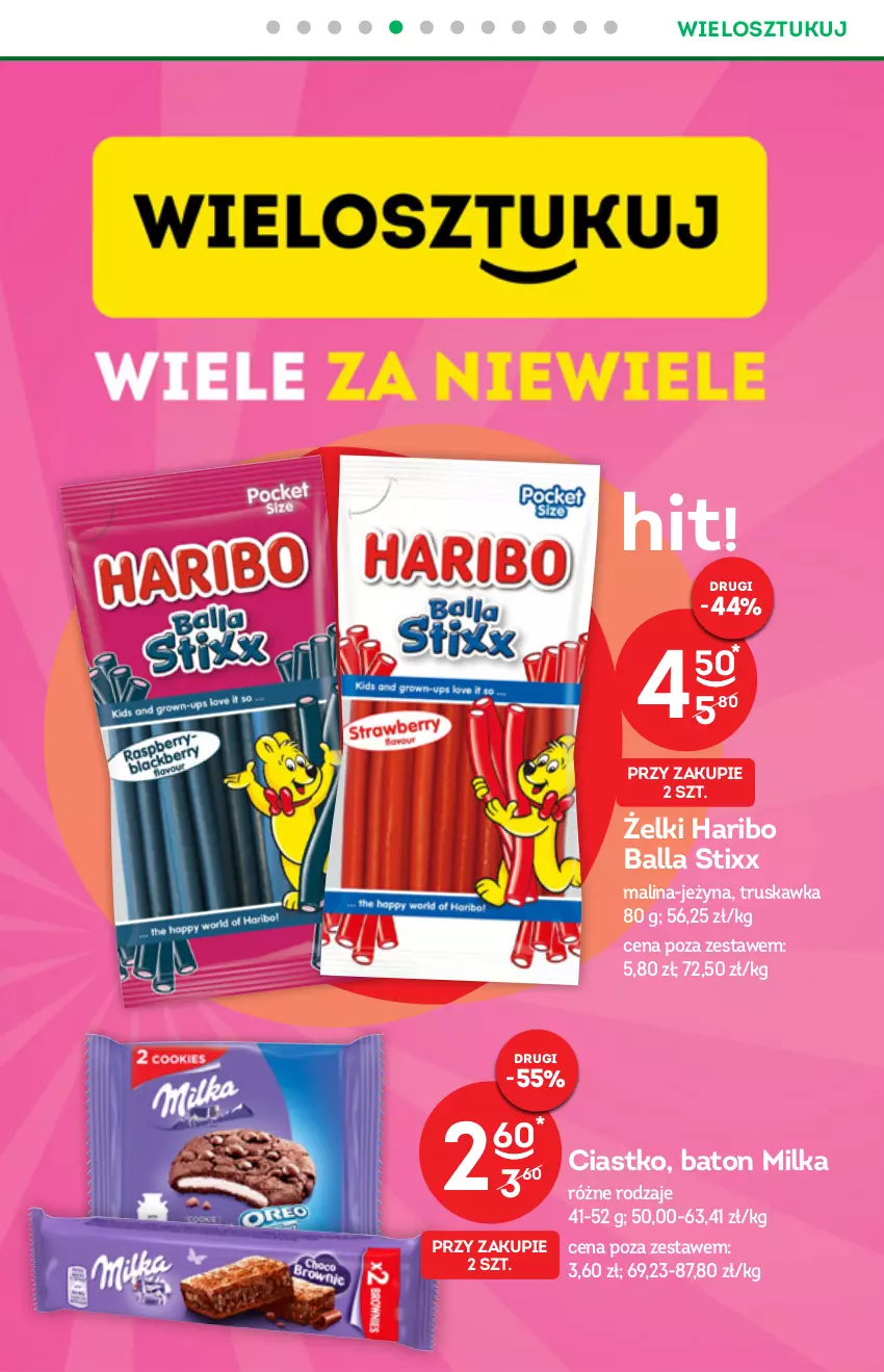 Gazetka promocyjna Żabka - ważna 13.10 do 31.10.2021 - strona 10 - produkty: Baton, Haribo, Milka