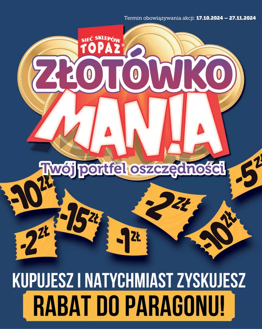 Gazetka promocyjna Topaz - Gazetka - ważna 17.10 do 30.10.2024 - strona 1