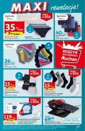 Gazetka promocyjna Auchan - Gazetka Ceny w dół Część 3 Hipermarket Auchan - Gazetka - ważna od 24.01 do 24.01.2024 - strona 17 - produkty: Brita Maxtra, Ser, Por, Pur, Gra, Słuchawki, Klawiatura, Brit, Karp, LANA, Podkładka, Sport, Mysz, Figi, Podkładka pod mysz, Brita, Woda, Bokserki, Podkład