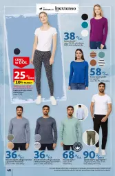 Gazetka promocyjna Auchan - Gazetka Ceny w dół Część 3 Hipermarket Auchan - Gazetka - ważna od 24.01 do 24.01.2024 - strona 40 - produkty: Sweter, Gin, Kosz, Koszula, Koszulka, Legginsy, Spodnie