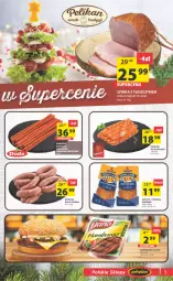 Gazetka promocyjna Arhelan - Gazetka - Gazetka - ważna od 11.12 do 11.12.2022 - strona 5 - produkty: Sok, Sokołów, Parówki, Hamburger, Duda, Szynka, Burger, Kotlet, Kiełbasa biała, Kabanos, Kiełbasa