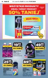 Gazetka promocyjna Netto - Od Czwartku - Gazetka - ważna od 17.07 do 17.07.2024 - strona 14 - produkty: Płyn do prania, Finish, Tablet, Płyn nabłyszczający, Płyn do płukania, Perwoll, Zmywarki, Tabletki do zmywarki, Lenor