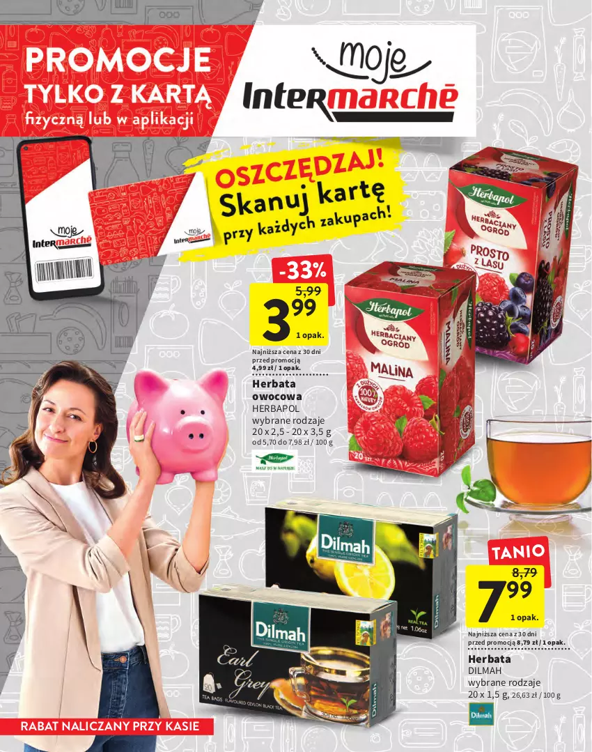 Gazetka promocyjna Intermarche - Gazetka Intermarche - ważna 19.01 do 01.02.2023 - strona 12 - produkty: Dilmah, Herbapol, Herbata, Herbata owocowa