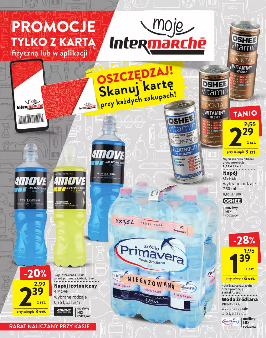 Gazetka promocyjna Intermarche - Gazetka Intermarche - ważna 19.01 do 01.02.2023 - strona 16 - produkty: LANA, Napój, Napój izotoniczny, Oshee, Prima, Primavera, Woda