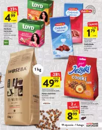 Gazetka promocyjna Intermarche - Gazetka Intermarche - Gazetka - ważna od 01.02 do 01.02.2023 - strona 13 - produkty: Goplana, Kawa ziarnista, Praliny, Kawa, Loyd, LANA, Czekolada, Woseba, Herbata, Herbata owocowa