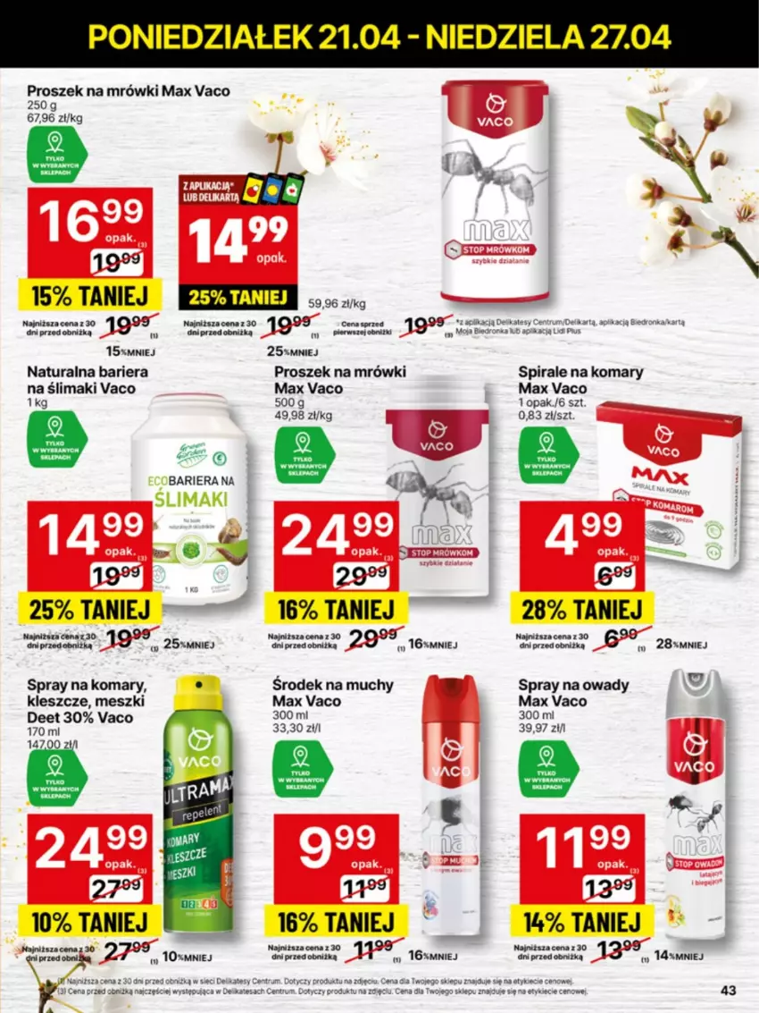 Gazetka promocyjna Delikatesy Centrum - Franczyza DC17 Poniedziałek - ważna 21.04 do 27.04.2025 - strona 43 - produkty: LG, Rum, Top
