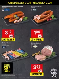 Gazetka promocyjna Delikatesy Centrum - Franczyza DC17 Poniedziałek - Gazetka - ważna od 27.04 do 27.04.2025 - strona 19 - produkty: Kurczak, Krakus, Kiełbasa, Ocet