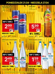 Gazetka promocyjna Delikatesy Centrum - Franczyza DC17 Poniedziałek - Gazetka - ważna od 27.04 do 27.04.2025 - strona 35 - produkty: Rum, 7up, Mirinda, Pepsi, Lipton, Woda mineralna, Woda, Napój