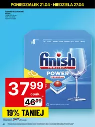 Gazetka promocyjna Delikatesy Centrum - Franczyza DC17 Poniedziałek - Gazetka - ważna od 27.04 do 27.04.2025 - strona 40 - produkty: Rum, Finish, Tablet, Zmywarki, Tabletki do zmywarki