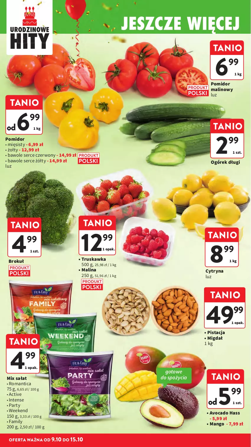 Gazetka promocyjna Intermarche - Gazetka promocyjna - ważna 09.10 do 15.10.2025 - strona 22 - produkty: Avocado, Fa, Mango, Pomidor malinowy, Sałat, Ser