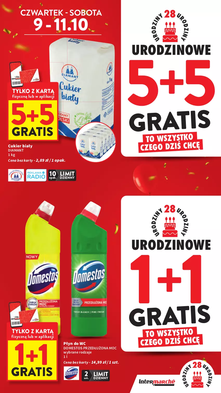 Gazetka promocyjna Intermarche - Gazetka promocyjna - ważna 09.10 do 15.10.2025 - strona 3 - produkty: Cukier, Diamant, Domestos, Gra, Płyn do wc