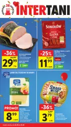 Gazetka promocyjna Intermarche - Gazetka promocyjna - Gazetka - ważna od 15.10 do 15.10.2025 - strona 47 - produkty: Kurczak, Sok, Ser, Smakowita, Salami, Sokołów, Kurczak gotowany, Tarczyński, Edam, Gouda, Kiełbasa, Kiełbasa śląska