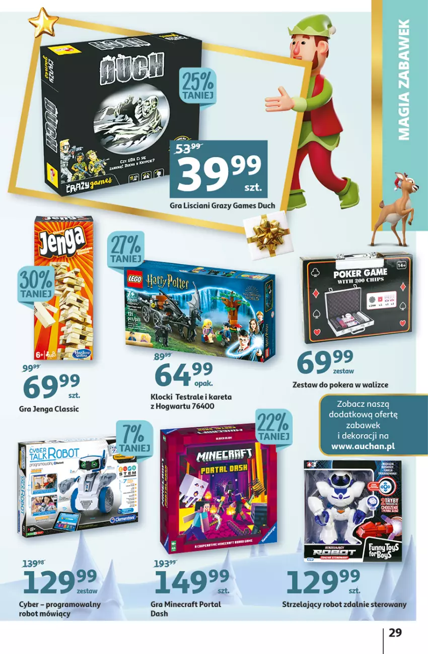 Gazetka promocyjna Auchan - Gazetka Magia Świąt Auchan Hipermarket - ważna 08.12 do 14.12.2022 - strona 29 - produkty: Gra, Klocki, Minecraft, Por, Portal, Robot