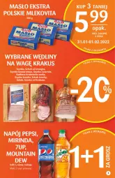 Gazetka promocyjna Delikatesy Centrum - Gazetka DC04 - Gazetka - ważna od 02.02 do 02.02.2022 - strona 3 - produkty: Krakus, Ser, Gra, Kiełbasa krakowska, Mirinda, Mlekovita, Szynka konserwowa, Szynka, Pepsi, Tytan, Masło, Napój, Kiełbasa, Mleko