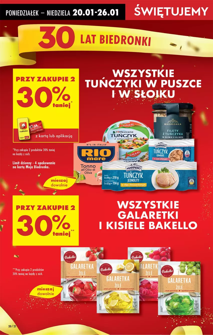 Gazetka promocyjna Biedronka - Od Poniedziałku - ważna 20.01 do 25.01.2025 - strona 20 - produkty: Gala, Galaretki, Kisiel