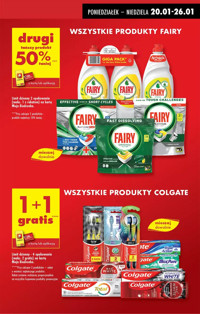 Gazetka promocyjna Biedronka - Od Poniedziałku - ważna 20.01 do 25.01.2025 - strona 25 - produkty: Colgate, Fa, Fairy, Gra, LG, Por